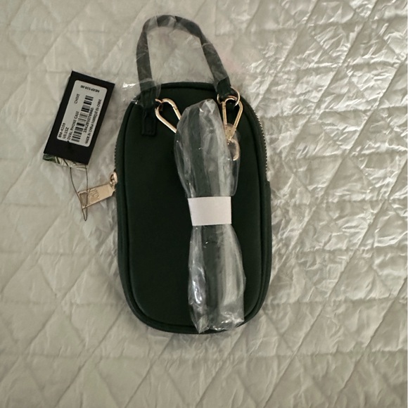 NWT Badgley Mishka crossbody phone purse dark green - Picture 3 of 3